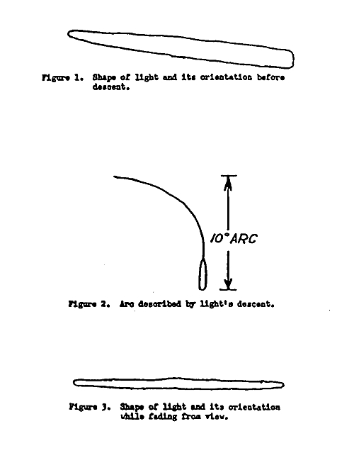 Blue Book Illustration Monod-Tiflet UFO, 8 Dec, 1957