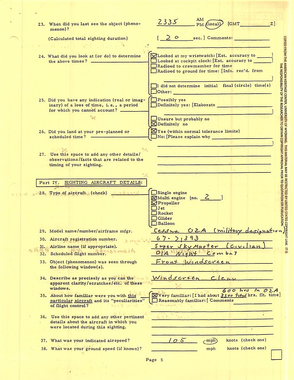 1969 Thailand UFO Report Mattson 6